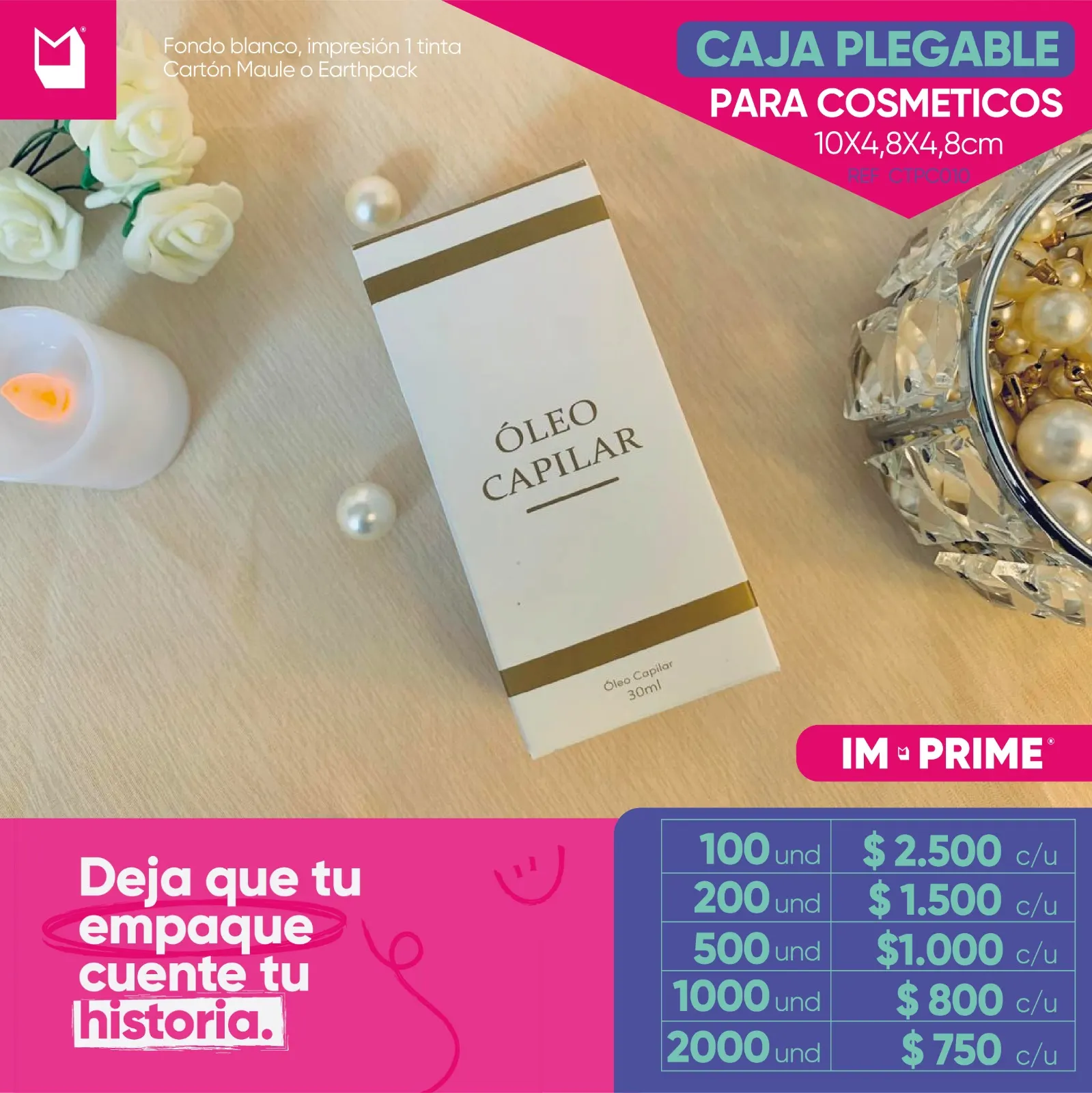 Caja Plegable 10x4,8x4,8cm